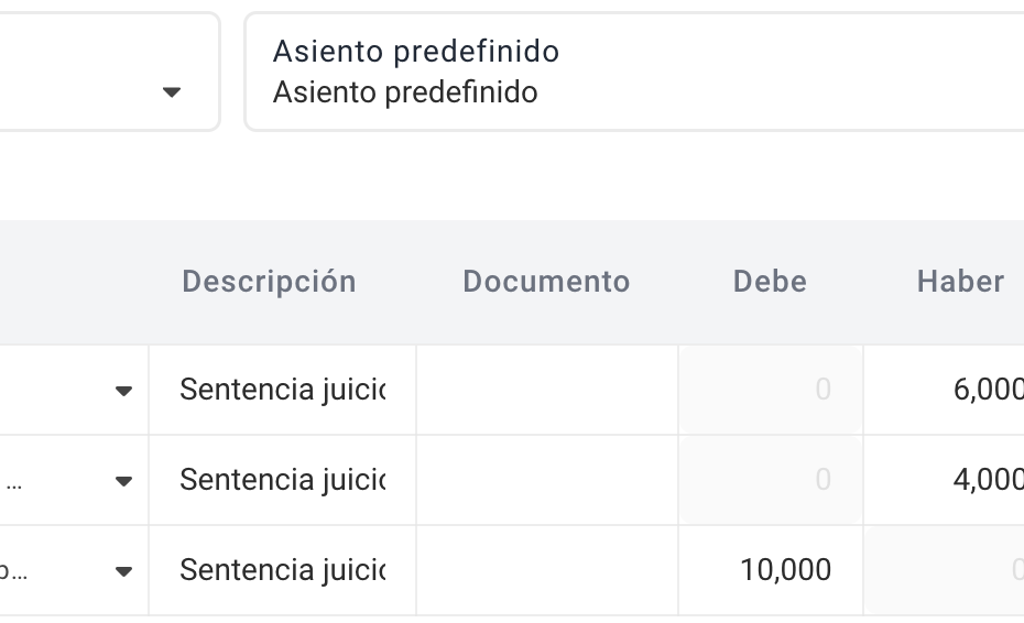 contabilizar exceso de provisiones cuenta pgc 795