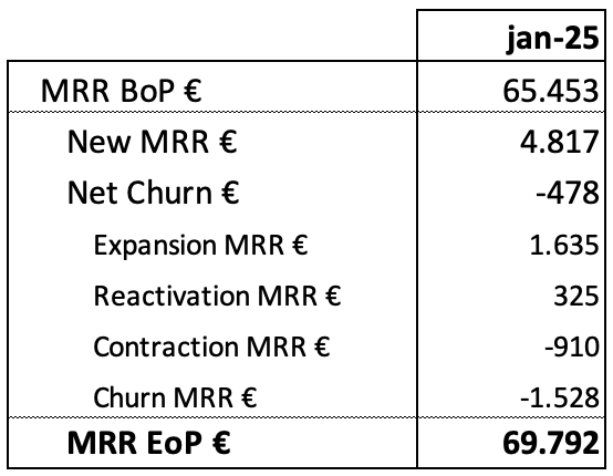 KPI SaaS MRR