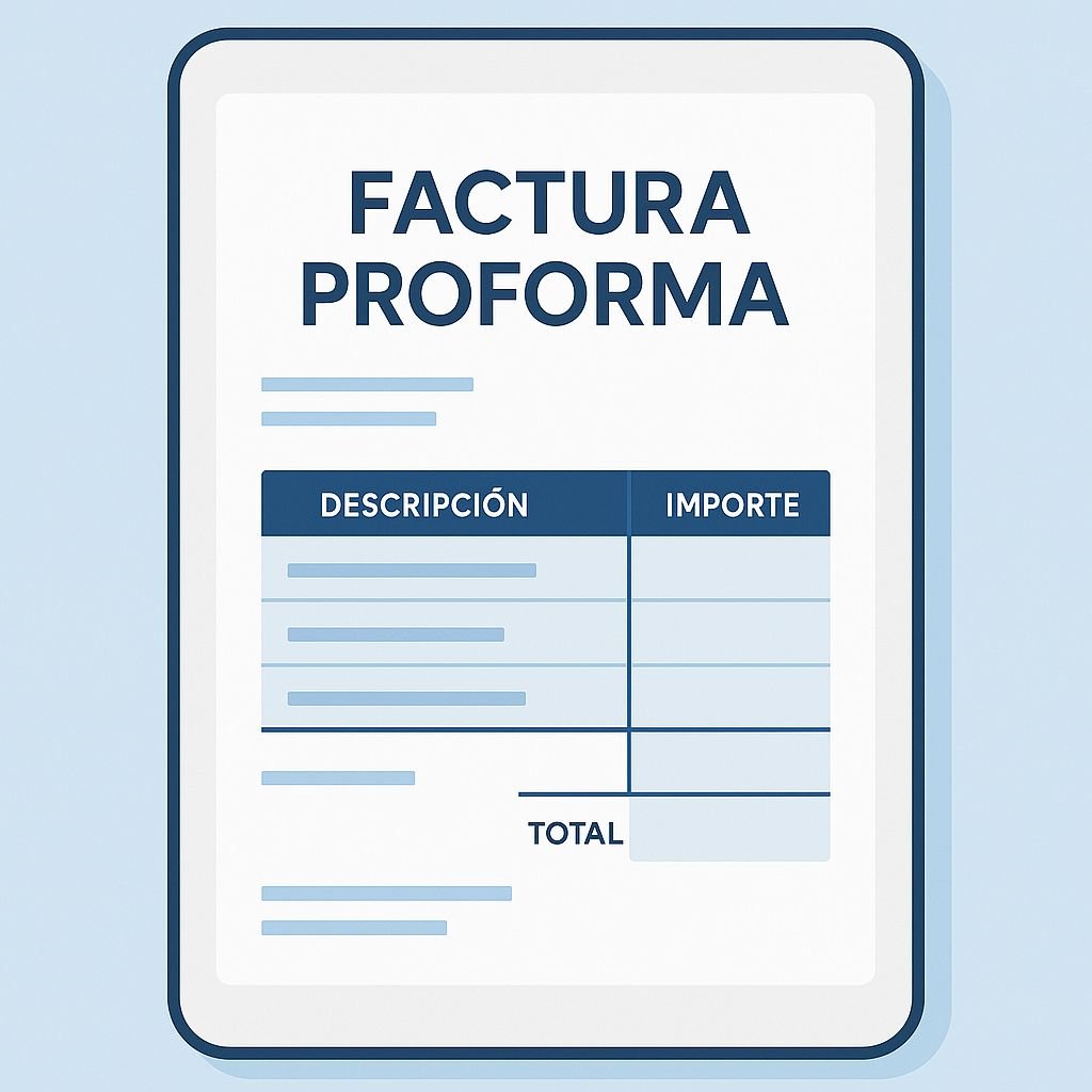Ejemplo de factura proforma. Para que sirve, como emitir